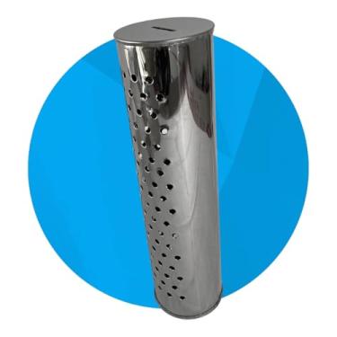 Imagem de Cofre Inox 30x8cm P/moeda & Notas