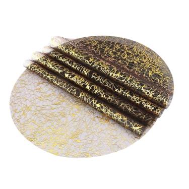 Imagem de Jogo americano descartável para festa, jogo americano de mesa, decorações de festa preto e dourado, tapetes descartáveis, jogo americano de casamento, conjunto de 12, jogo americano de papel alumínio