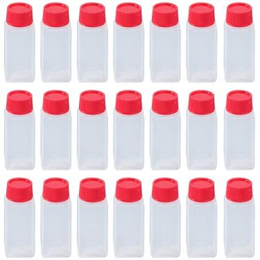Imagem de TMXAOK 20 minigarrafas de ketchup de 30 ml, recipiente de molho de soja, tamanho de viagem, acessórios para caixa bento, garrafa descartável, tempero, mel, mostarda, espremedor, condimento, xarope de