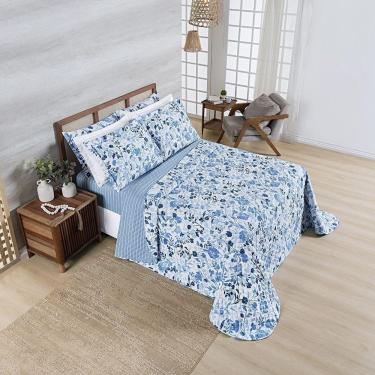 Imagem de Cobre Leito Afeto 400 Fios Queen 03 Peças 100% Poliéster - Lolli