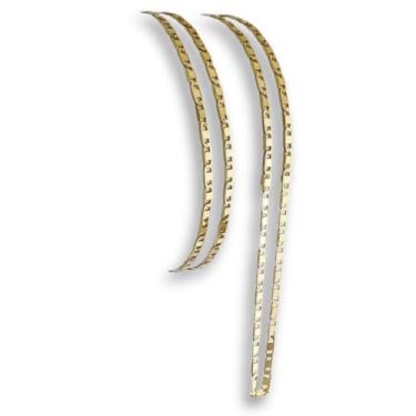 Imagem de Corrente Feminina Piastrine 1.8 60 Cm Ouro 18k 750 Cordão Amarelo