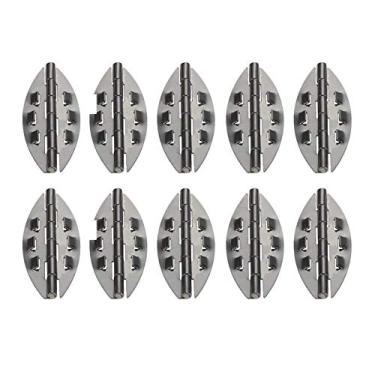 Imagem de 100 pcs armário dobradiça do parlamento decorativo dobradiças de madeira vintage caixa de jóias caixa de articulação de hardware 39 * 17mm YYDFPIIA (Color : Color A)