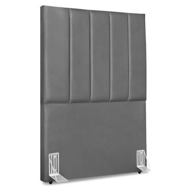 Imagem de Cabeceira Solteiro 90 Cm Com Frame Dalia Corino Cinza Artte Cinza