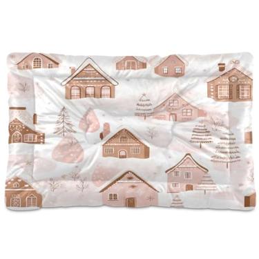 Imagem de Blueangle Cama para cães de gengibre ultra macia e calmante para cães médios, cama retangular confortável para animais de estimação, 36 x 24 polegadas (396)