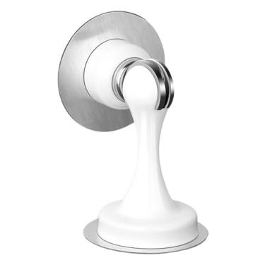 Imagem de Parafusos de Porta Magnéticos Apoio em Aço Inoxidável Protetor Parede com Peça Adesiva para e Chão Sem Perfuração Magnetismo Amortecedor Choque Mola Redução Ruído Uso Indoor Lar Escritório Hotel
