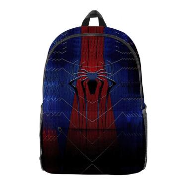 Imagem de Mochila escolar Spider Kids Children Saco escolar 26x15x44cm