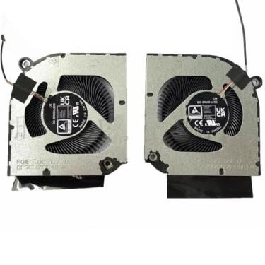 Imagem de Ventoinha para CPU/GPU de laptop para DFSCK22D06883M-FQ1U DFSCL12E16486M-FQ1H FQ1U FQ1H 4 pinos DC12V 1A (Nova)