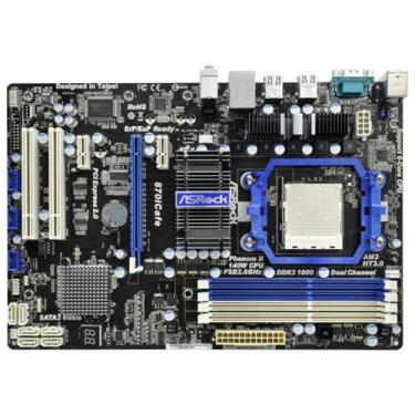 Imagem de ASRock Placa mãe soquete AM3/AMD 870/SATA3/A&GbE/ATX 870ICAFE