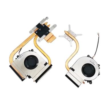 Imagem de Ventoinha e dissipador de calor para CPU/GPU de laptop para CLEVO NK50S5 NK50SZ 4 pinos DC4V 0,5A (novo)