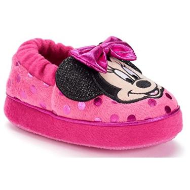 Imagem de Minnie Chinelos Disney Girl Mouse, Rosa escuro, 9-10 Toddler