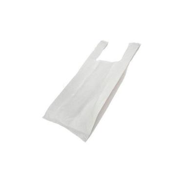 Imagem de Sacolas Plasticas Branca Reciclada Reforçada 45x60 5 Kg