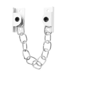 Imagem de Fechaduras de porta de janela de aço inoxidável, fechaduras de corrente de porta de janela, kits de fácil instalação, ferragens domésticas para janelas, portas, geladeiras, armários, cercas, portas