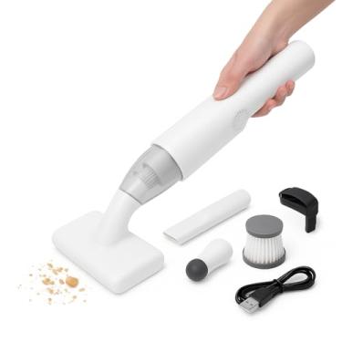 Imagem de Aspirador de Pó Portátil Sem Fio, 80W, Recarregável USB, Mini Aspirador com Filtro Lavável para Carro, Casa, Escritório, Teclado e Estofados