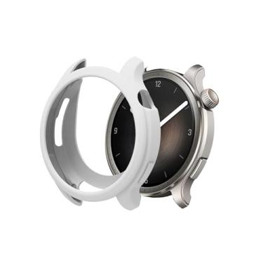 Imagem de Capa para smartwatch Amazfit Balance de 46 mm, capa protetora de silicone macio e leve para Amazfit Balance, (branca)