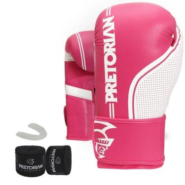 Imagem de Kit Pretorian First FX Boxe Muay Thai Luva Bandagem Protetor-Masculino