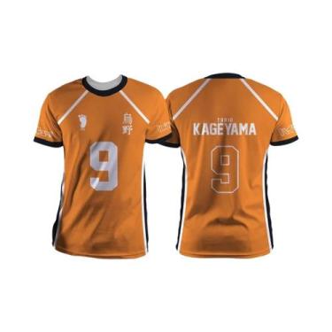 Imagem de Camisa De Voleibol Kageyama No.9 Haikyuu Karasuno, T-Shirt De Cosplay 