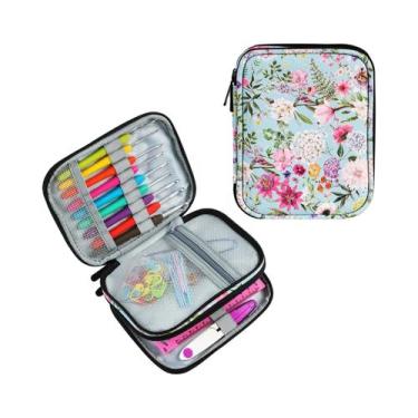 Imagem de Bolsa Organizadora Para Agulhas De Crochê E Tricô, Kit De Acessórios D