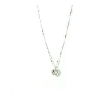 Imagem de Colar Corrente Ponto De Luz Redondo Prata Pura 925 - La&Ny Pratas, 0, 