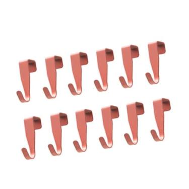 Imagem de POCREATION Sobre Ganchos de Porta de Armário, Aço Carbono Resistente, Sem Ganchos de Instalação para Pendurar Toalhas, Cachecóis, Casacos, Com Bordas Arredondadas, para Cozinha, Banheiro, (vermelho)