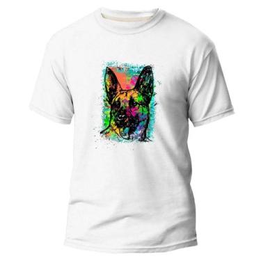 Imagem de Camiseta Algodão Premium Estampa Digital Dog Pastor Alemão - Pavesi, B