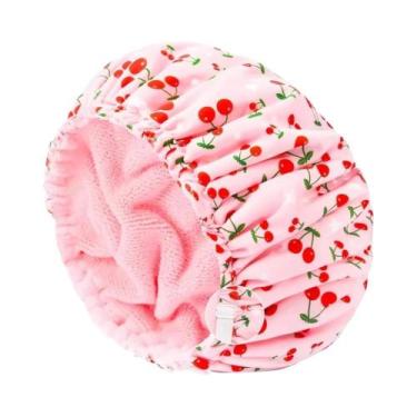 Imagem de Touca De Banho Ajustável Impermeável Para Mulheres, Boné Absorvente De