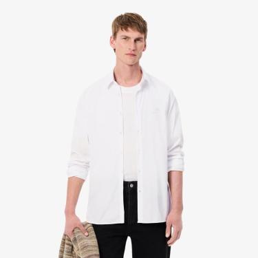 Imagem de Camisa Slim Fit em Popeline Stretch Lacoste Masculina-Masculino