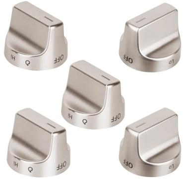 Imagem de Puxador de fogão W11239985 W10850015 atualizado compatível com botões de fogão Whirlpool de substituição, W11239985 Puxadores de forno de fogão a gás Whirlpool WFG550S0HZ0 WFG525S0JV0 WFG525S0HZ1