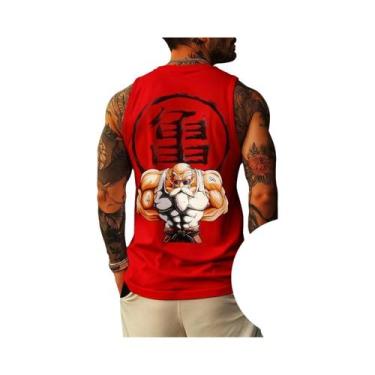 Imagem de Camiseta Regata Sem Mangas Super Saiyan Master Roshi Dragon Ball Gym H