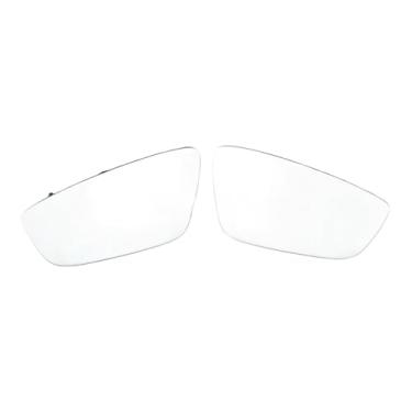 Imagem de Compatível com skoda fabia 2015 2016 2017 2018 2019 2020 2021 2022 porta dianteira vista traseira espelho lateral aquecido vidro esquerda & direita(Left and Right)