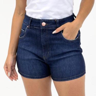 Imagem de Shorts Tanise Jeans Curto Triple Dry Feminino-Feminino