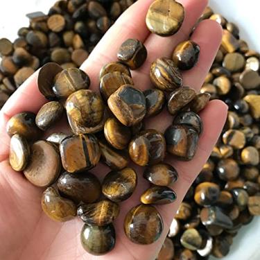 Imagem de Atacado 100 g 3 Tamanho Natural Amarelo Olho de Tigre Pedra Cristal Cascalho Polido Espécime Quartzo Cristais Pedras Naturais, 100 g 9-12 mm