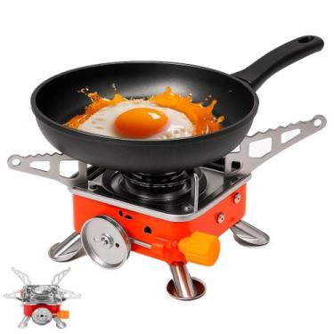 Imagem de Mini Fogareiro Fogão Gás Portátil Dobrável Fogo Automático - DS