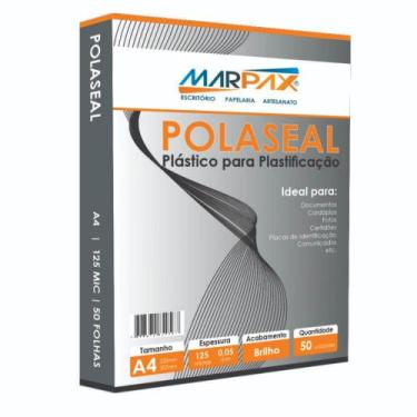 Imagem de Polaseal Plástico para Plastificação A4 220X307X0,05mm 50un - Marpax