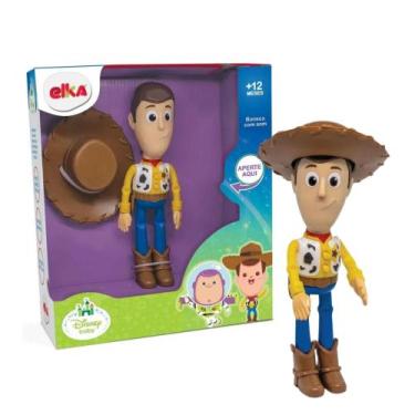 Imagem de Brinquedo Boneco Meu Amigo Woody 26cm em Plástico Vinil Apertando o Bo
