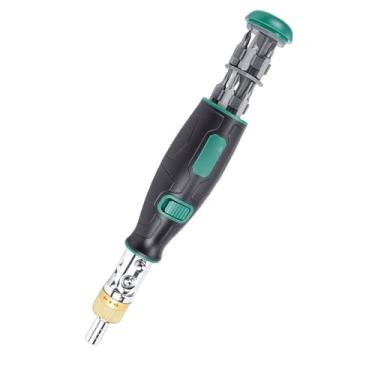 Imagem de Fafeicy Conjunto de Chave de Fenda Catraca 10 Em 1, Chave de Fenda Rotativa Compacta Multiângulo Com 10 Bits para Reparo de Eletrônicos Artesanais Domésticos