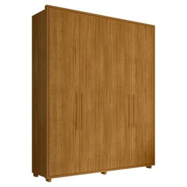 Imagem de Guarda Roupa Casal Greco 4 Portas Mdf 188 cm Cumaru Madetec