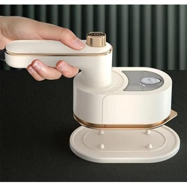 Imagem de Vaporizador de roupas a vapor duplo – dobrável 3 em 1, aquecimento 15s para remoção de rugas - branco