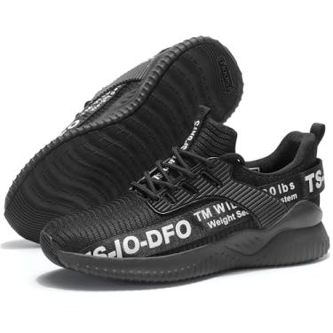 Imagem de Ezkrwxn Tênis feminino de caminhada e corrida, Wk08 preto e branco, 37