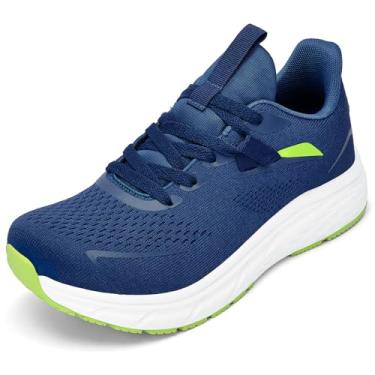 Imagem de RUGSTAR Tênis de corrida masculino com bico largo, largo, para tênis, academia, treino, Azul marinho, 12 Wide