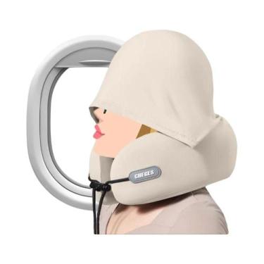 Imagem de Almofada De Pescoço Em Espuma De Memória Em Formato De U, Portátil E D