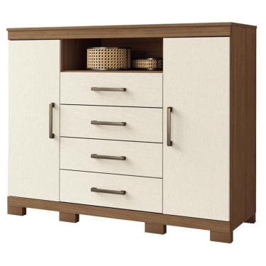 Imagem de Comoda Havana Master com pés Jatobá Areia Acetinado - Santos Andirá