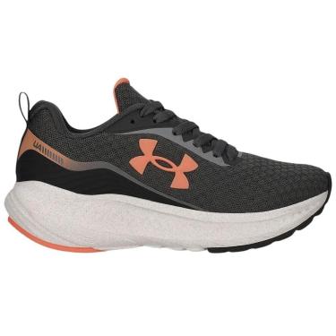 Imagem de Tênis Under Armour Charged Wing SE Corrida Grafite e Laranja - Feminino 40-Feminino