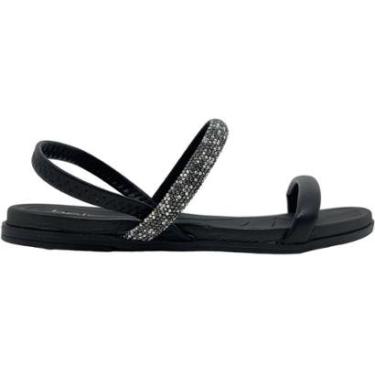 Imagem de Sandália Rasteira Feminina Papete Casual Dia a Dia com Strass Conforto Beira Rio 8507.103-Feminino