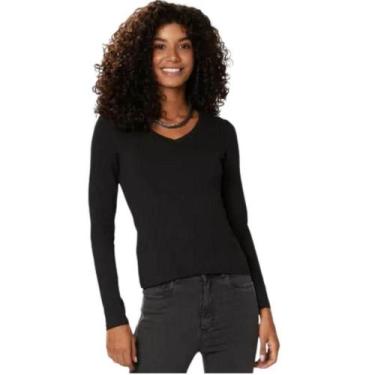 Imagem de Camiseta Manga Longa Malwee 1000026292 Preta, Preto, G
