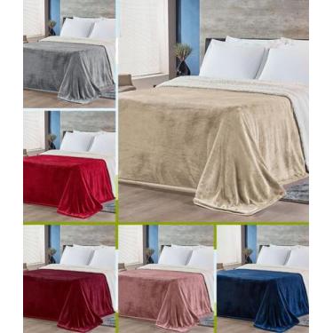 Imagem de Cobertor edredom king  lã de carneiro 260cmx 240cm sherpa flannel quen