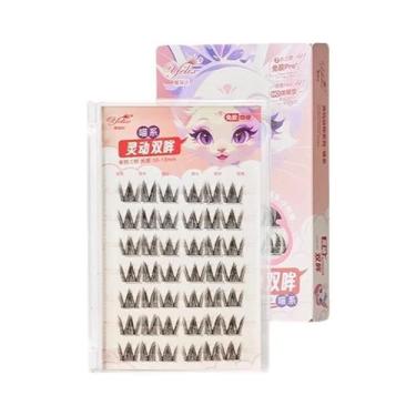 Imagem de Cílios Postiços Naturais E Macios DIY Em Tufos, Sem Cola, Para Maquiag