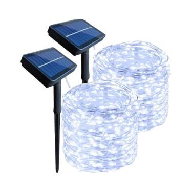 Imagem de Luzes De Fada LED Solares Para Natal, Jardim, Pátio, Árvore, Festa E A