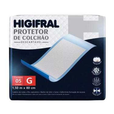 Imagem de Protetor Descartável de Colchão G 150x80cm - 5 unidades Higifral