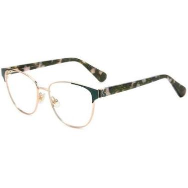 Imagem de Armação de Óculos Kate Spade Dove/G 1Ed - Verde 52 - Flexível-Feminino