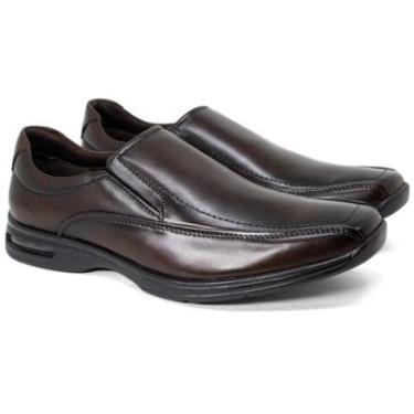 Imagem de Sapato Social Masculino Democrata Comfort Air Spot Couro Legítimo Palmilha Macia Confortável 448027-Masculino